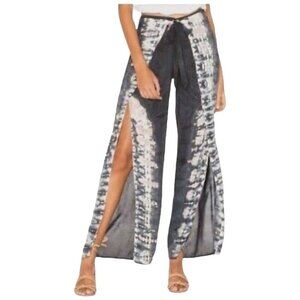 Young Fabulous & Broke Medium Pant Flowy Cover Up Tie Dye